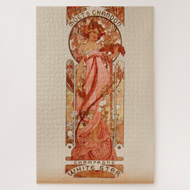 Moët & Chandon White Star: An Art Nouveau  Jigsaw Puzzle (Vertical)