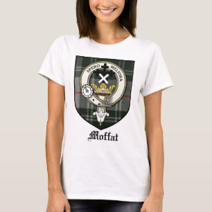 Moffat Clan Crest Badge Tartan T-Shirt