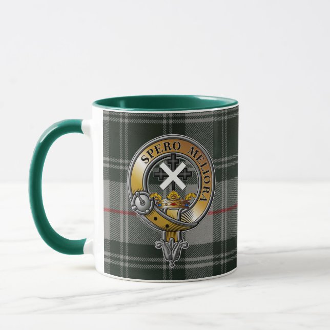 Moffat Tartan & Badge Mug (Left)