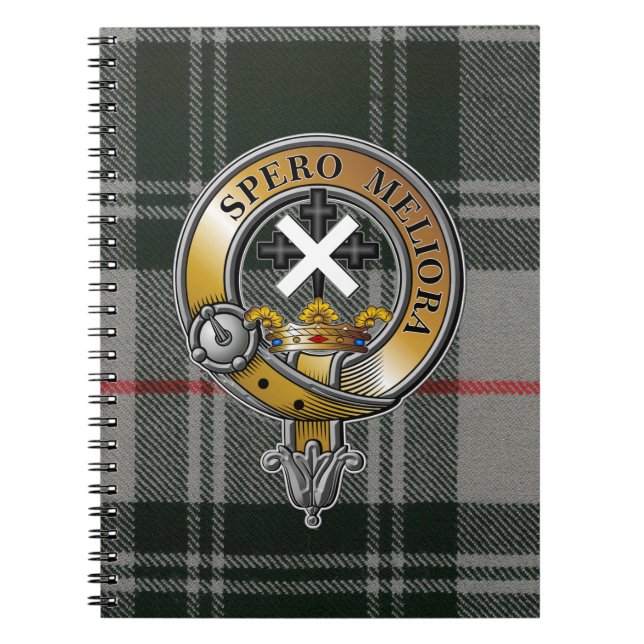Moffat Tartan & Badge Notebook (Front)