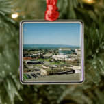 Moffett Field in Silicon Valley Metal Tree Decoration<br><div class="desc">View of Silicon Valley from the top of the Moffett Field Hanger One,  1994</div>