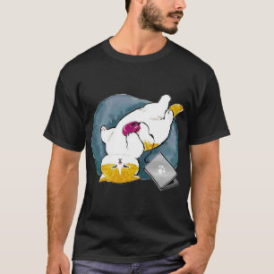 mofusand funny cat sleeping 1 T-Shirt