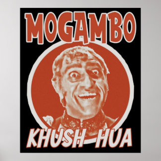 Mogambo Khush Hua Bollywood Sarcastic Funny Desi H Poster