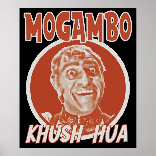 Mogambo Khush Hua Bollywood Sarcastic Funny Desi H Poster (Front)