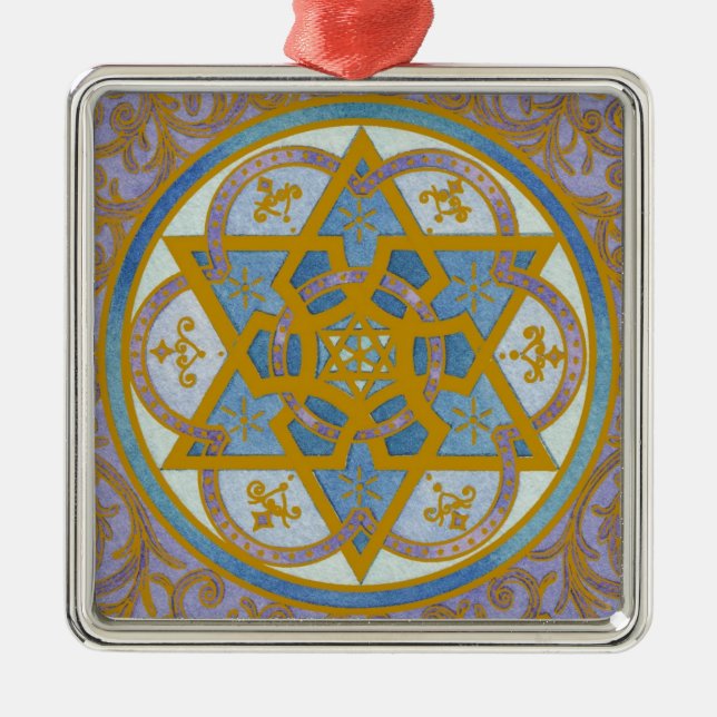 Mogen David Chanukah Ornament (Front)