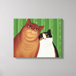 Moggies 1994 canvas print