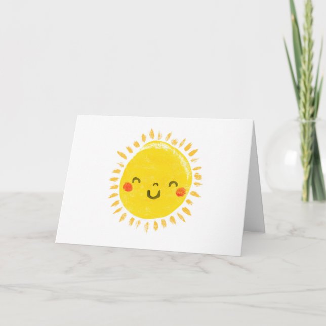 Moghrey mie ghrian (Sunshine) Card (Front)