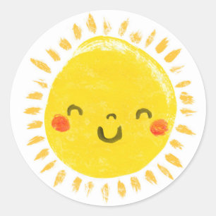 Moghrey mie ghrian (Sunshine) Classic Round Sticker