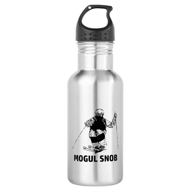 Mogul Skiing Snob 532 Ml Water Bottle (Front)