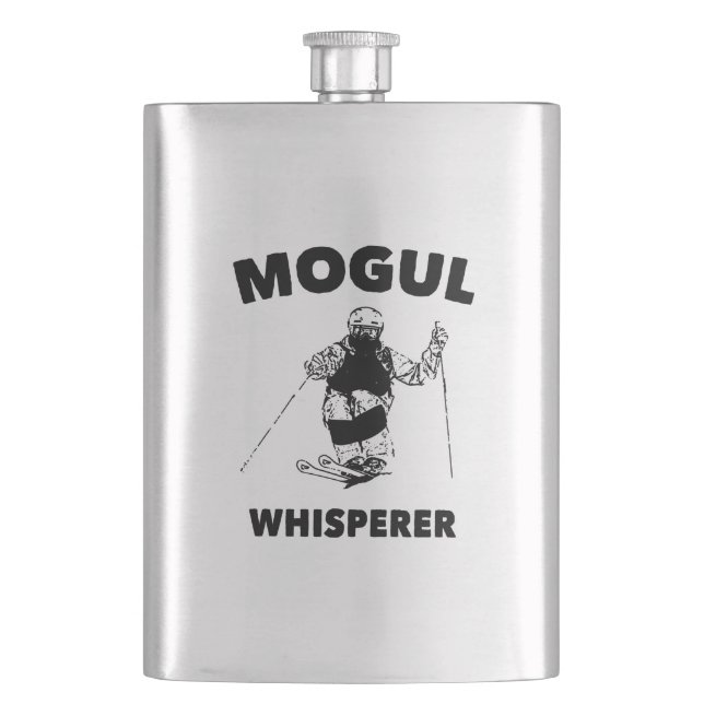 Mogul Whisperer Hip Flask (Front)
