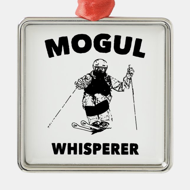 Mogul Whisperer Metal Tree Decoration (Front)