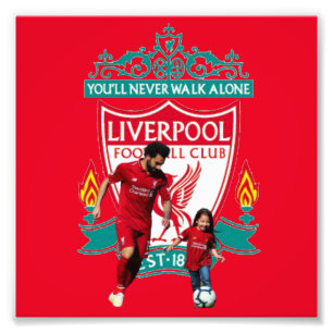 Mohamed Salah and Liverpool. Photo Print