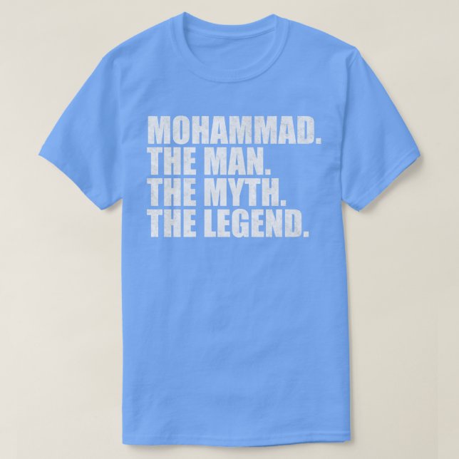 MohammadMohammad Name Mohammad given name T-Shirt (Design Front)