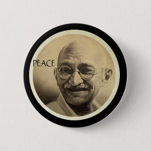 Mohandas Gandhi 6 Cm Round Badge