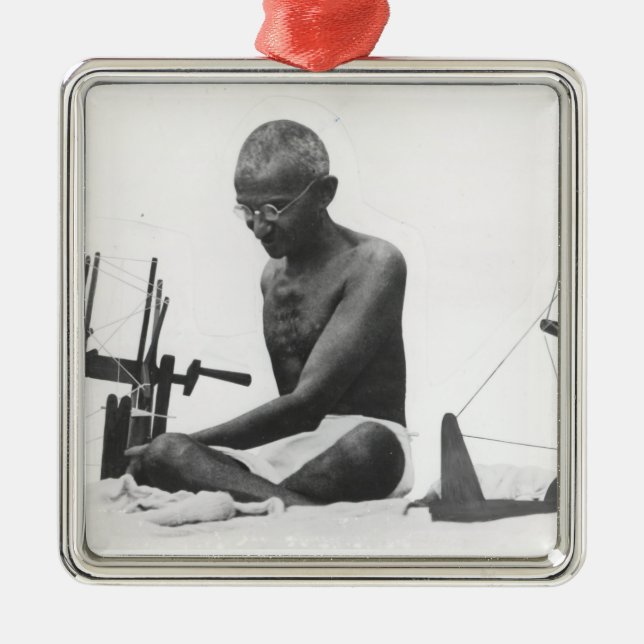 Mohandas Karamchand  Gandhi Metal Tree Decoration (Front)