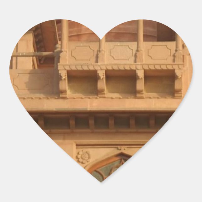 Mohatta Palace Museum: Iconic Design Heart Sticker (Front)