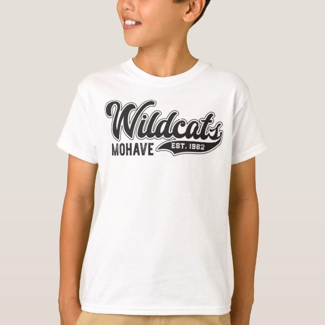 Mohave Wildcats Est. 1962 Kids Sport-Tek Tshirt (Front)