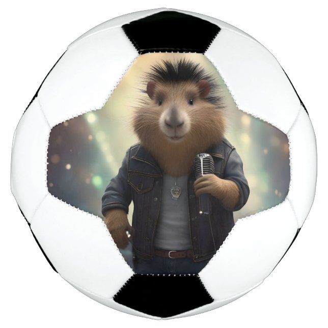 "Mohawk Capybara: Rockin' the River!" Football (Front)