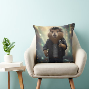Mohawk Capybara Rockstar, Cushion
