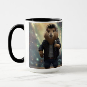 Mohawk Capybara Rockstar, Mug