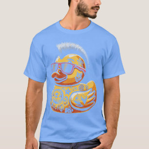 Mohawk Rubber Duck Punk Rock Rockeroddler Boys Kid T-Shirt
