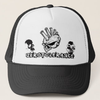 Mohawk Skull Zero Tolerance Trucker Hat