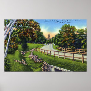 Mohawk Trail Approaching Shelburne Summit Poster