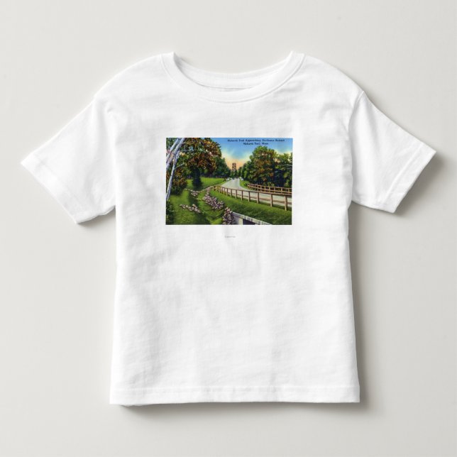 Mohawk Trail Approaching Shelburne Summit Toddler T-Shirt (Front)