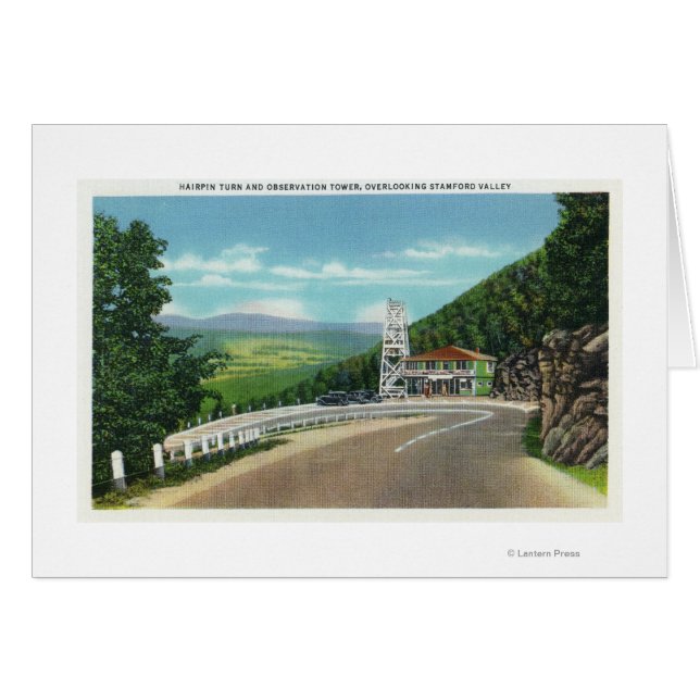 Mohawk Trail Hairpin Turn & Observation Tower (Front Horizontal)
