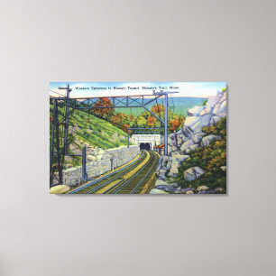 Mohawk Trail View of W. Entrance to Hoosac Canvas Print