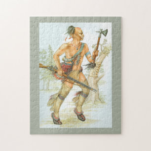 Mohawk warrior jigsaw puzzle