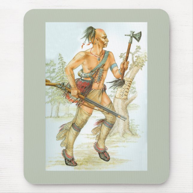 Mohawk warrior mouse mat (Front)