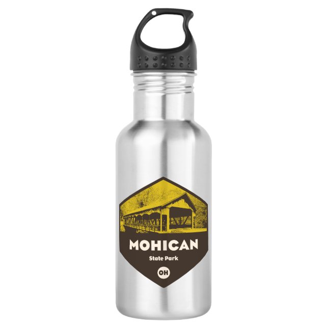 Mohican State Park Ohio 532 Ml Water Bottle (Front)