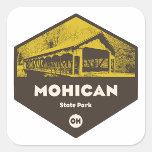 Mohican State Park Ohio Square Sticker