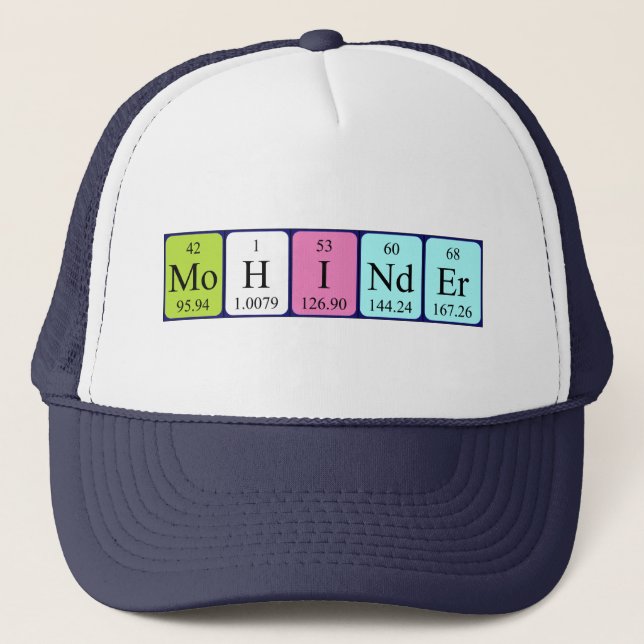 Mohinder periodic table name hat (Front)