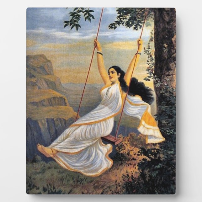 MOHINI ON A SWING plaque (Front)