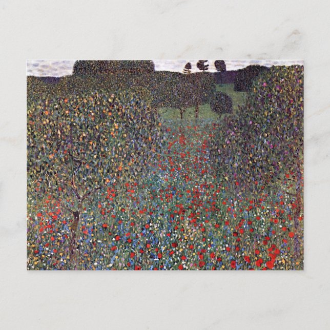 Mohnfeld, Gustav Klimt Postcard (Front)