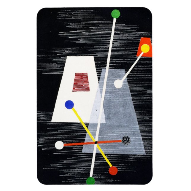 Moholy-Nagy - Truncated Pyramids Magnet (Vertical)