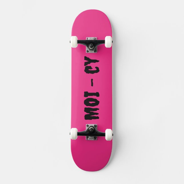 MOI - cy Complete Board Pink Skateboard (Front)