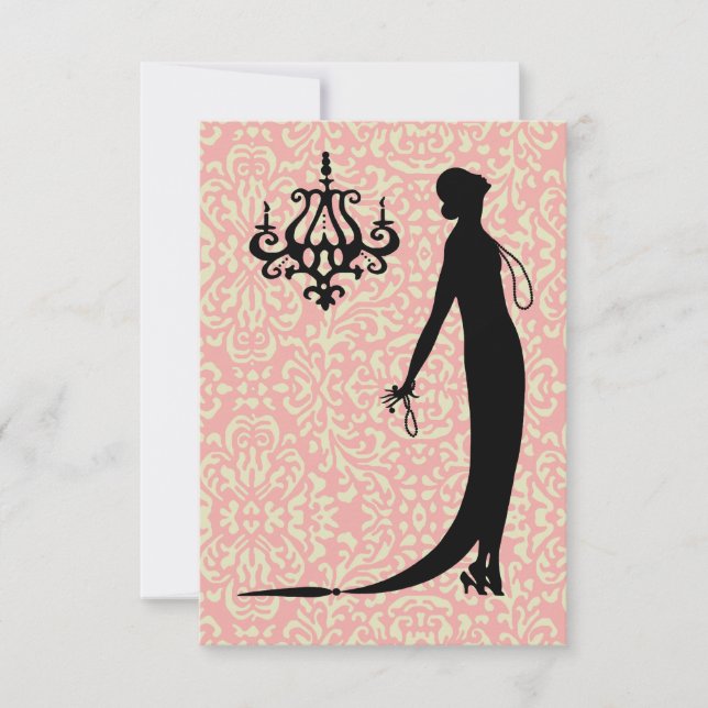 Moi Fashion Plate ~ Invitation French Deco Nouveau (Front)