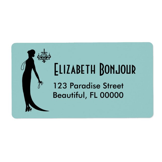 Moi Fashions ~ 8 Address Labels / 2" x 3 3/4" (Front)