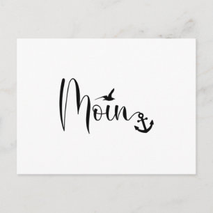 Moin Gull Anchor Low German Dialect Postcard