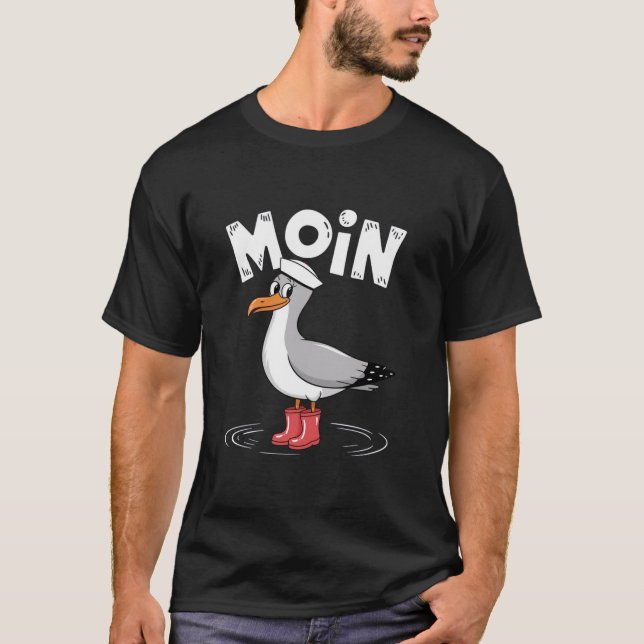 Moin Moin Möwe T-Shirt (Front)