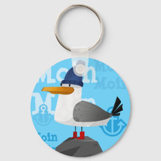 "Moin Moin" Seagull Key Ring