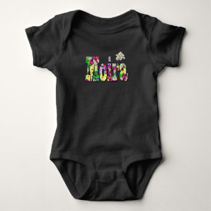 Moira, Girls Name With Daisies, Baby Bodysuit