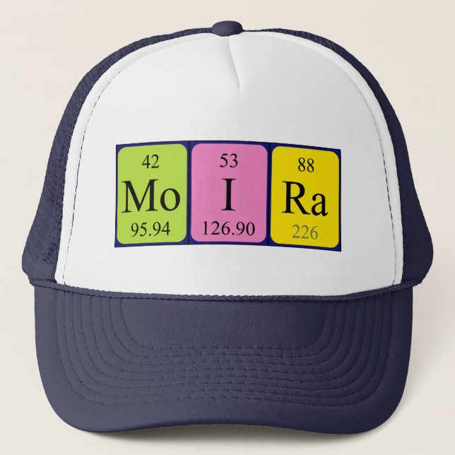 Moira periodic table name hat (Front)