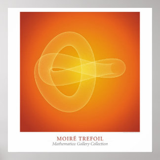Moire Trefoil Poster