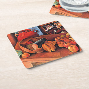 Moise Kisling, Still Life with Fruit, Square Paper Coaster