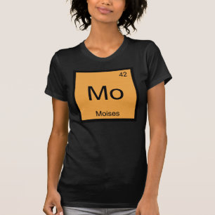 Moises Name Chemistry Element Periodic Table T-Shirt