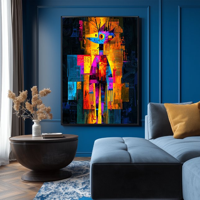 Moisky Self-Portrait – Abstract Geometric Vision Poster (Creator Uploaded)